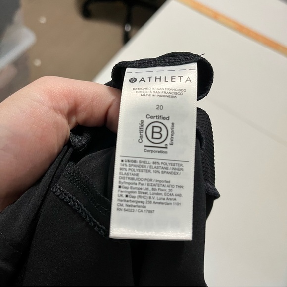 Athleta Brooklyn Mid Rise Skort Black Skirt Built in Shorts Plus Size 20 R2 - Picture 5 of 7